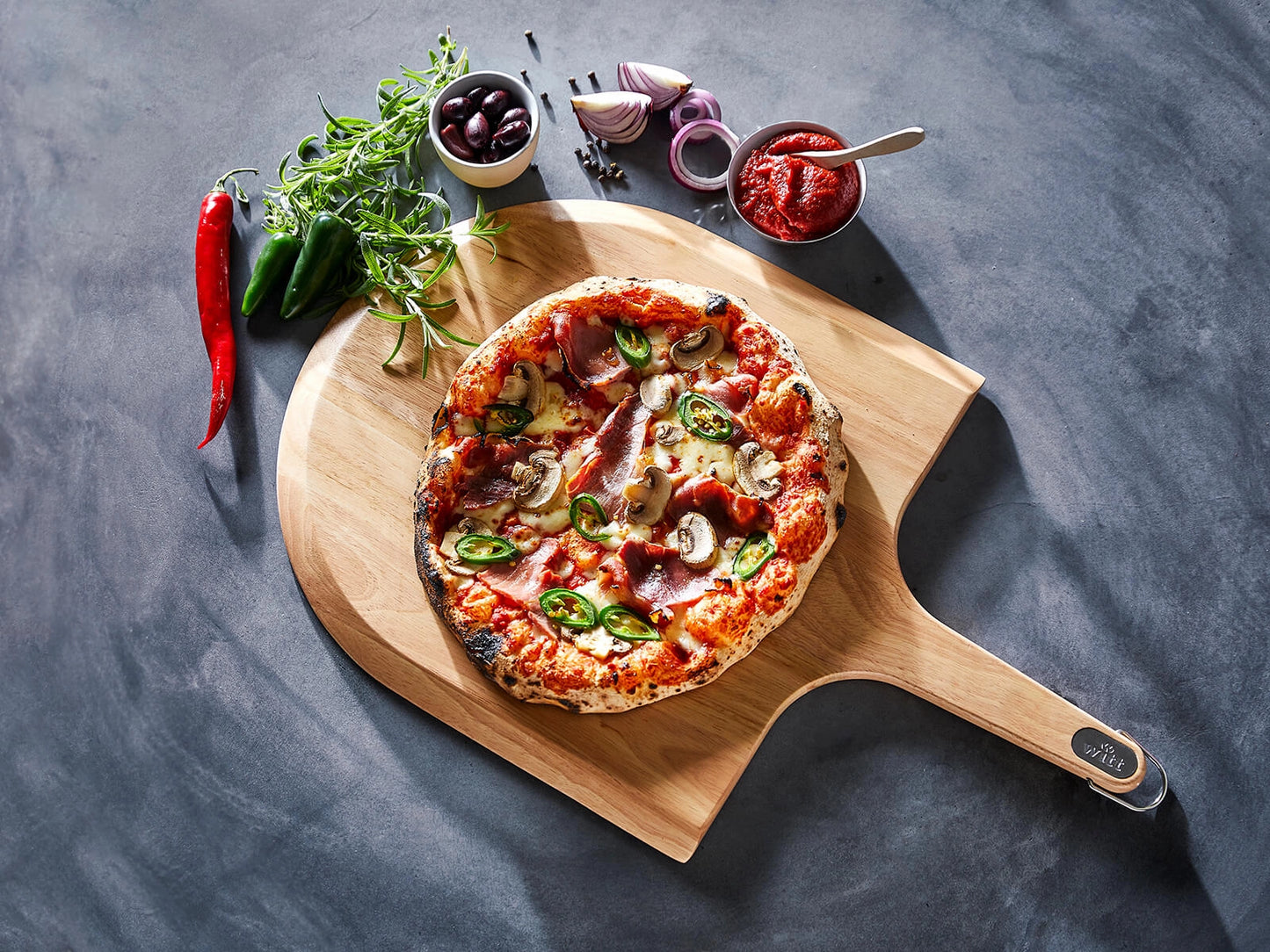 WITT WOOD PIZZA PEEL 14"/36CM